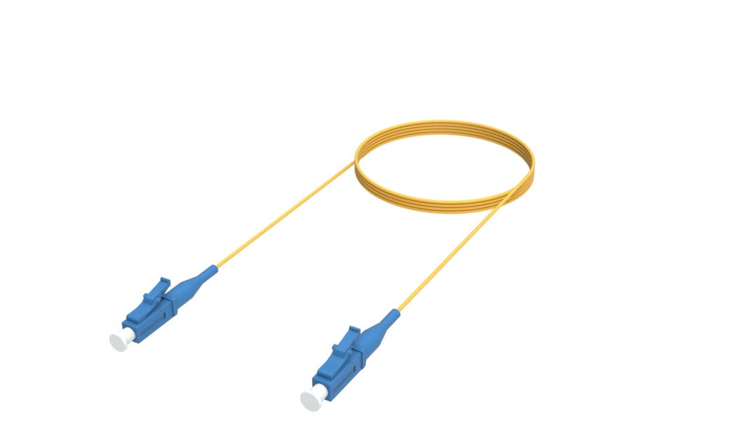 Fiber Optic Patch Cord, LSZH, Simplex, 0.9mm, Singlemode, LC/UPC to LC/UPC, Yellow Fiber Optic Patch Cord, LSZH, Simplex, 0.9mm, Singlemode, LC/UPC to LC/UPC, Yellow